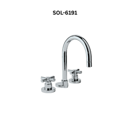 Jaquar 3-Hole Basin Mixer with Popup Waste System, 15mm Cartridge Size