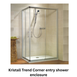 Jaguar Kristall Trend Corner entry shower enclosure - 1000 mm x 1000 mm