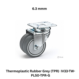 Supo Poly Thermoplastic Rubber Grey (TPR) IV33-TW-PL50-TPR-G - 6.3 mmm