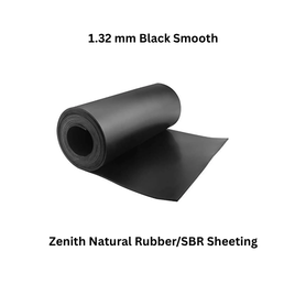 Zenith Natural Rubber/SBR Sheeting - 1.32 mm Black Smooth