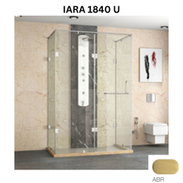 Jaquar IARA 1840-U - 4 Part U Shaped shower enclosure - 2001 x 2400 mm - Antique Bronze