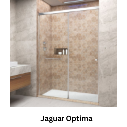 Jaguar Optima with Towel Rod Wall to Wall Shower Enclosure - 1500 - 2000 mm