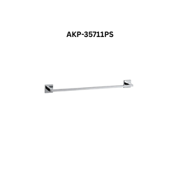 Jaquar Kubix Prime Single Towel Rail 600mm Long, Stainless Steel