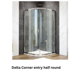 Jaguar Delta Corner entry half round - 900 mm x 900 mm