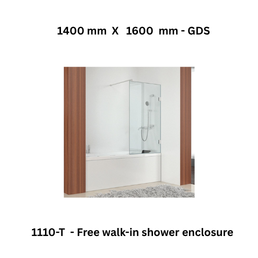 Jaquar 1110-T - Free walk-in shower enclosure - 1400 mm X 1600 mm - GDS
