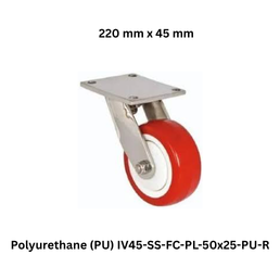 Supo Poly Polyurethane (PU) IV45-SS-FC-PL-50x25-PU-R - 220 mm x 45 mm
