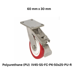 Supo Poly Polyurethane (PU) IV45-SS-FC-PK-50x25-PU-R - 60 mm x 30 mm