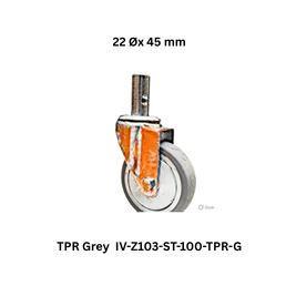 Supo Poly TPR Grey IV-Z103-ST-100-TPR-G - 22 Øx 45 mm