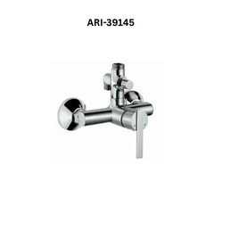 Jaquar Single Lever Exposed Shower Mixer With Provision for Connection to Exposed Shower Pipe (SHA-1211N or SHA-1213) & Hand Shower With Connecting Legs & Wall Flanges