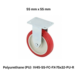 Supo Poly Polyurethane (PU) IV45-SS-FC-FX-75x32-PU-R - 55 mm x 55 mm