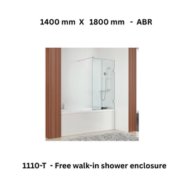 Jaquar 1110-T - Free walk-in shower enclosure - 1400 mm X 1800 mm - ABR
