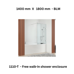 Jaquar 1110-T - Free walk-in shower enclosure - 1400 mm X 1800 mm - BLM