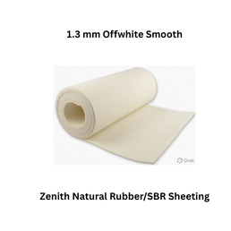 Zenith Natural Rubber/SBR Sheeting - 1.3 mm Offwhite Smooth