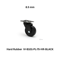 Supo Poly Hard Rubber IV-B101-PL-75-HR-BLACK - 8.5 mm