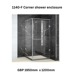Jaquar 1140-F Corner shower enclosure GBP 8mm - 1950mm x 1200mm