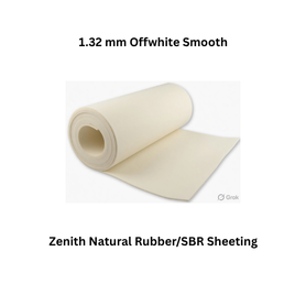 Zenith Natural Rubber/SBR Sheeting - 1.32 mm Offwhite Smooth