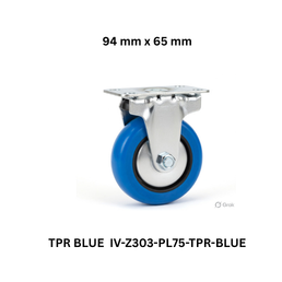 Supo Poly TPR BLUE IV-Z303-PL75-TPR-BLUE - 94 mm x 65 mm
