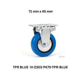 Supo Poly TPR BLUE IV-Z303-PK75-TPR-BLUE - 71 mm x 45 mm