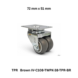 Supo Poly TPR Brown IV-C108-TWPK-38-TPR-BR - 72 mm x 51 mm