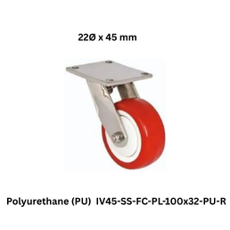 Supo Poly Polyurethane (PU) IV45-SS-FC-PL-100x32-PU-R - 22Ø x 45 mm
