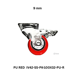 Supo Poly PU RED IV42-SS-PK-100X32-PU-R - 9 mm