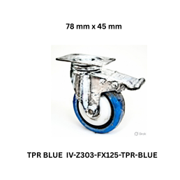 Supo Poly TPR BLUE IV-Z303-FX125-TPR-BLUE - 78 mm x 45 mm