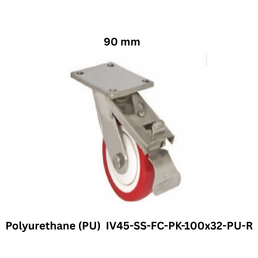 Supo Poly Polyurethane (PU) IV45-SS-FC-PK-100x32-PU-R - 90 mm