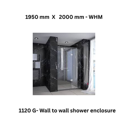 Jaquar 1120 G- Wall to wall shower enclosure - 1950 mm X 2000 mm - WHM