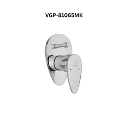 Jaquar Single Lever Exposed Parts Kit of Diverter consisting of Operating Lever, Cartridge Sleeve, Wall Flange (with Seals) & Button Assembly Sleeve & Button (Compatible with ALD-065M)
