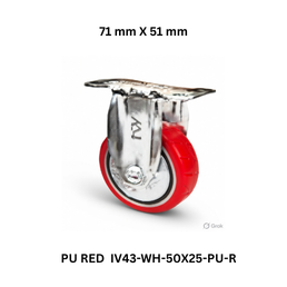 Supo Poly PU RED IV43-WH-50X25-PU-R - 71 mm X 51 mm
