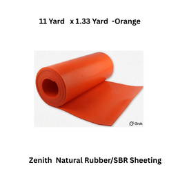Zenith Natural Rubber/SBR Sheeting - 11 Yard x 1.33 Yard -Orange