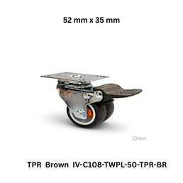 Supo Poly TPR Brown IV-C108-TWPL-50-TPR-BR - 52 mm x 35 mm