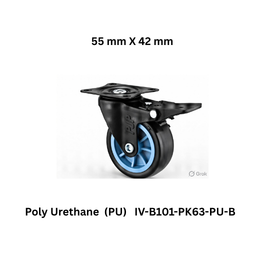 Supo Poly Poly Urethane (PU) IV-B101-PK63-PU-B - 55 mm X 42 mm