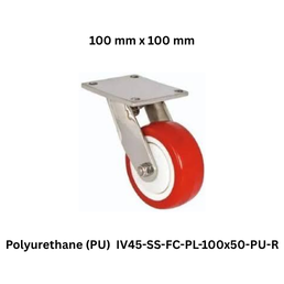 Supo Poly Polyurethane (PU) IV45-SS-FC-PL-100x50-PU-R - 100 mm x 100 mm