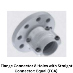 Secure Air Flange Connector 8 Holes with Straight Connector: Equal (FCA) - 200 mm