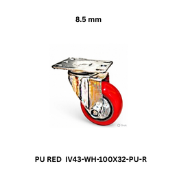 Supo Poly PU RED IV43-WH-100X32-PU-R - 8.5 mm