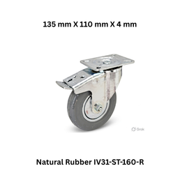 Supo Poly Natural Rubber IV31-ST-160-R - 135 mm X 110 mm X 4 mm