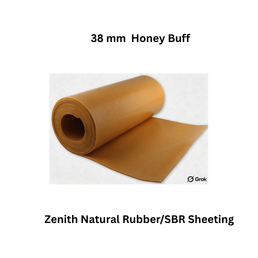 Zenith Natural Rubber/SBR Sheeting - 38 mm Honey Buff
