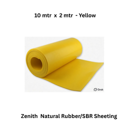 Zenith Natural Rubber/SBR Sheeting - 10 mtr x 2 mtr - Yellow