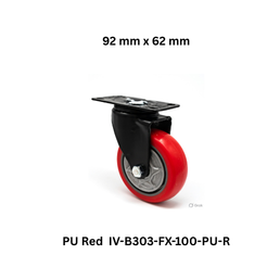 Supo Poly PU Red IV-B303-FX-100-PU-R - 92 mm x 62 mm