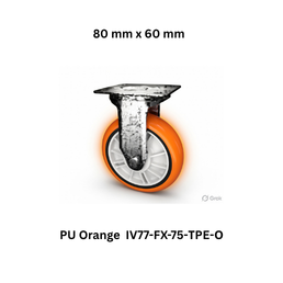 Supo Poly PU Orange IV77-FX-75-ТPE-О - 80 mm x 60 mm