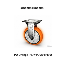 Supo Poly PU Orange IV77-PL-75-TPE-О - 100 mm x 80 mm