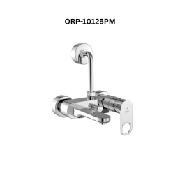 Jaquar Single Lever Wall Mixer 3-in-1 System with Provision for both Hand Shower and Overhead Shower Complete with 115mm Long Bend Pipe, Connecting Legs & Wall Flange (without Hand & Overhead Shower)