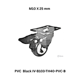 Supo Poly PVC Black IV-B103-TH40-PVС-В - M10 X 25 mm