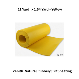 Zenith Natural Rubber/SBR Sheeting - 11 Yard x 1.64 Yard - Yellow