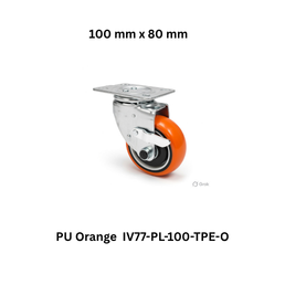 Supo Poly PU Orange IV77-PL-100-TPE-O - 100 mm x 80 mm