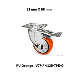 Supo Poly PU Orange IV77-PK-125-TРE-O - 81 mm X 68 mm
