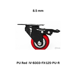 Supo Poly PU Red IV-B303-FX-125-PU-R - 8.5 mm