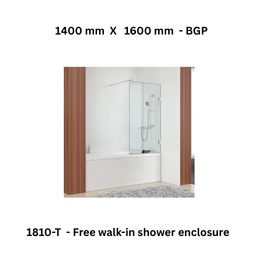 Jaquar 1810-T - Free walk-in shower enclosure - 1400 mm X 1600 mm - BGP