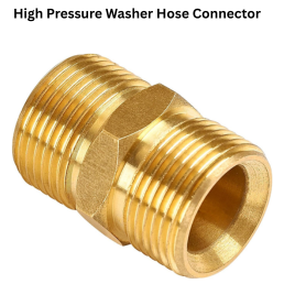 Tuqo High Pressure Washer Hose Connector Solid Brass, 5000 PSI Pressure Washer Hose Extension Adapter Fitting